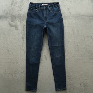 Levi's 721 Jeans Women's Size 28 Blue High-Rise Skinny Denim 30" Inseam Stretch